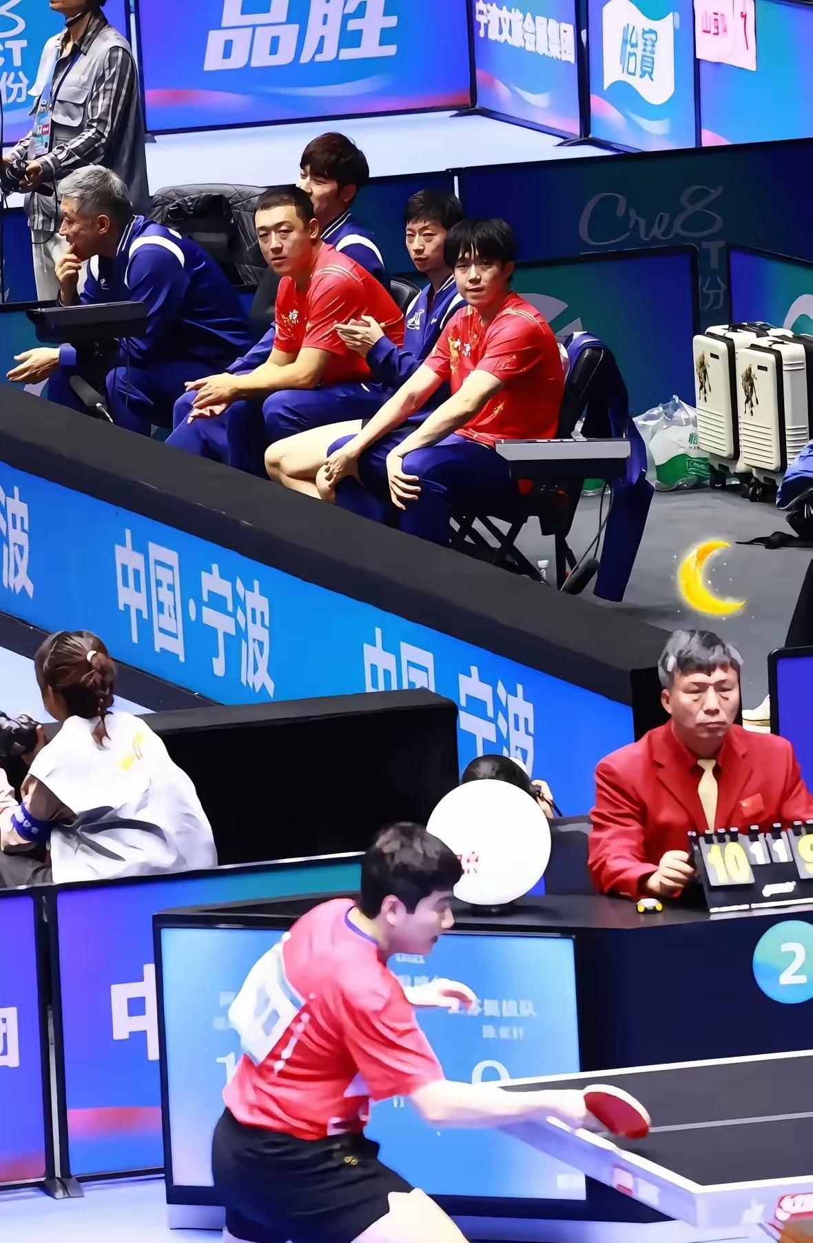 德国队鏖战日本队,马龙状态火热 德国队鏖战日本队,马龙状态火热